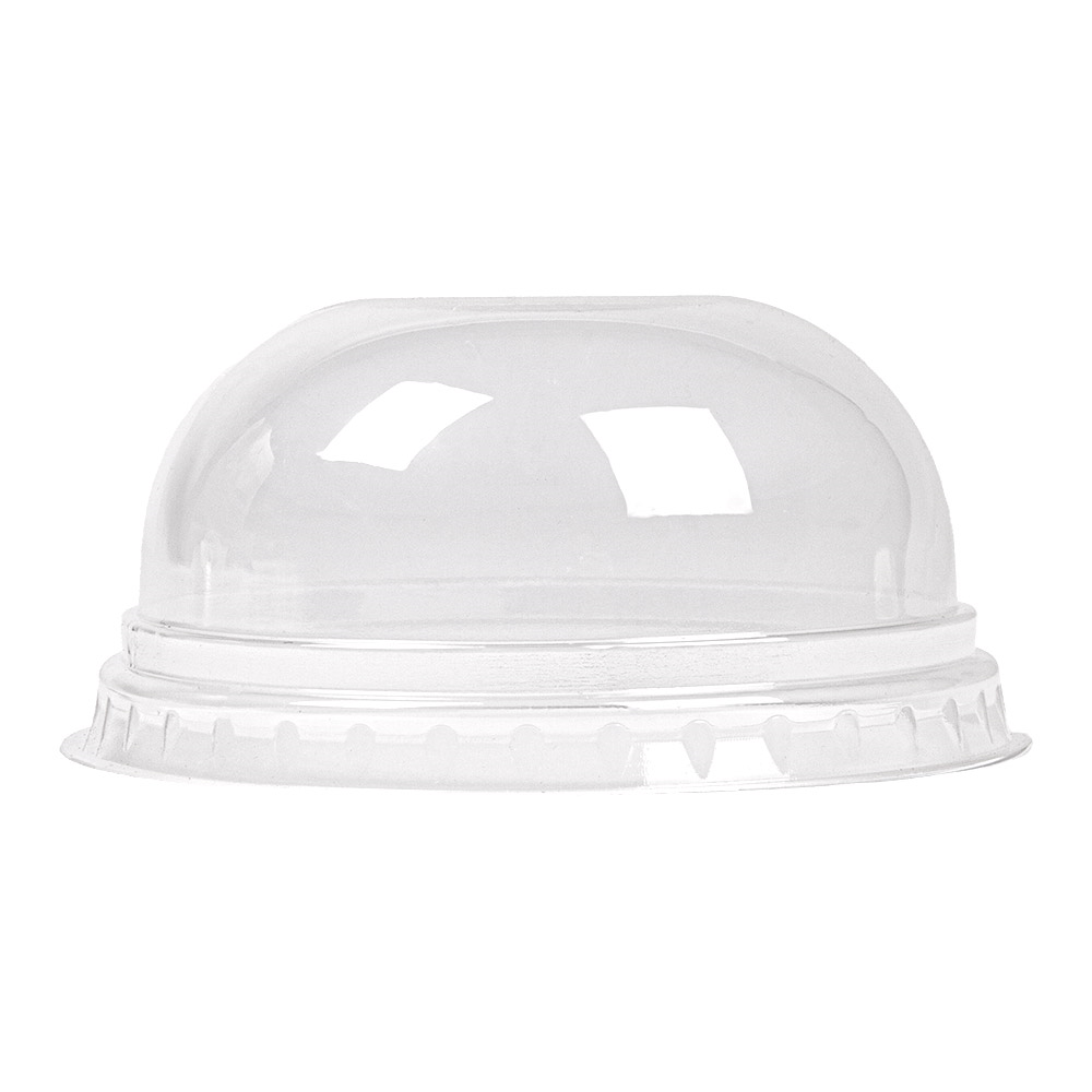 231.38-COPERCHI A CUPOLA A SENZA FORO PER 224.01   Ø 8,5x4,2 CM TRASPARENTE PLA (50 u.)