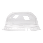 231.38-COPERCHI A CUPOLA A SENZA FORO PER 224.01   Ø 8,5x4,2 CM TRASPARENTE PLA (50 u.)