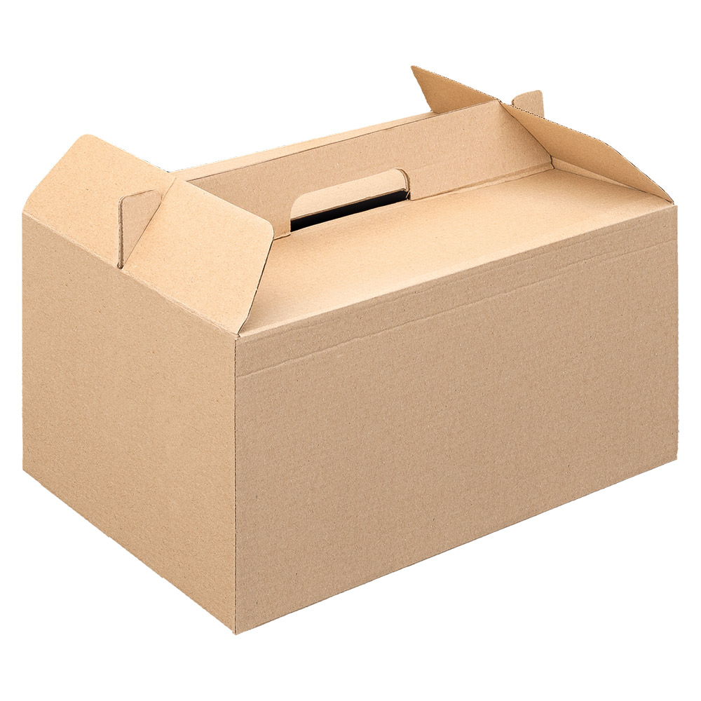 235.27-VALIGIETTE PORTA PRANZO THEPACK  28x20x15 CM NATURALE CARTONE A MICROCANALI (25 u.)