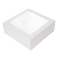 201.65-SCATOLE PER PASTICCERIA CON FINESTRA 'THEPACK'  16x16x8 CM BIANCO CARTONE NANO-MICRO + OPP (50 u.)