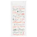 143.99-BUSTE PORTAPOSATE + TOVAGLIOLO 'JUST IN TIME OPEN' PIZZA 90 + 10PE G/M2 8,5x19,5 CM BIANCO AIRLAID (250 u.)