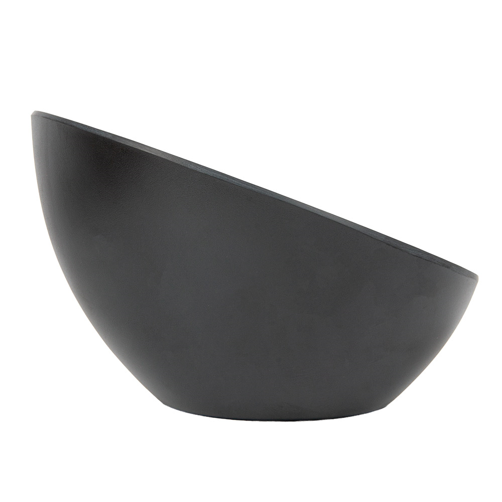 262.13-CIOTOLE IRREGOLARE ASAMI WARE  Ø 16x10,4 CM NERO MELAMINA (1 u.)