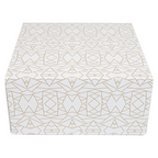 253.33-SCATOLE PER PASTICCERIA SENZA FINESTRA 'THEPACK' DECO  24x24x12 CM BIANCO CARTONE NANO-MICRO (50 u.)
