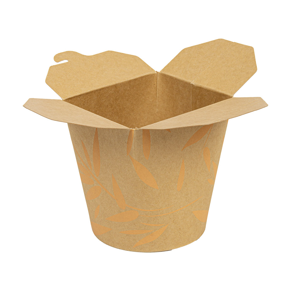 281.40-RICIPIENTI MULTIUSO PER MICROONDE 'FEEL GREEN' 480 ML 280 +18 PE G/M2 Ø8,3x9,8 CM MARRONE CARTONE (50 u.)