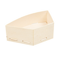 254.98-MINI RECIPIENTI PER SNACKS WOOD  10,5x6,2x3,5 CM NATURALE LEGNO (10 u.)