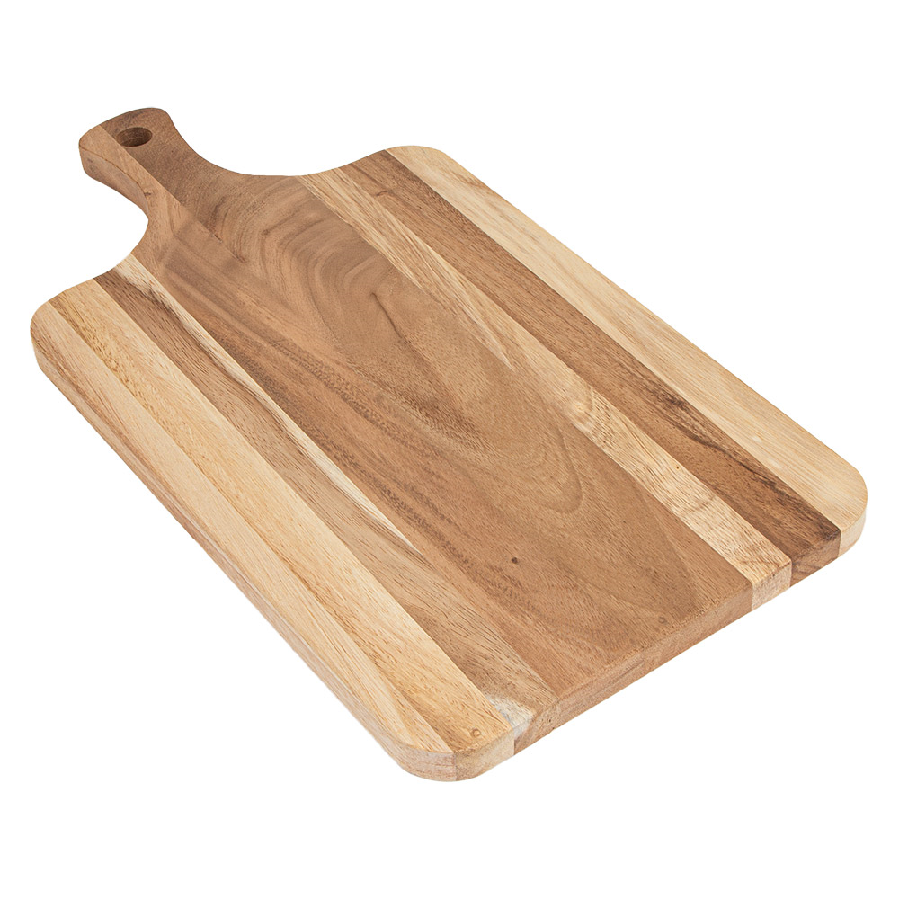 269.90-VASSOIO PRESENTAZIONE RETTANGOLARE 'WOOD'  48x25x2 CM NATURALE LEGNO