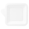 212.71-PIATTI QUADRATI 'BIONIC'  11x11x1,7 CM BIANCO BAGASSA (50 u.)