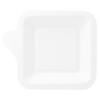 212.71-PIATTI QUADRATI 'BIONIC'  11x11x1,7 CM BIANCO BAGASSA (50 u.)