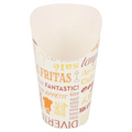 229.59-BICCHIERE PER FRITTI APERTO PAROLE 16 OZ - 480 ML 220 + 18PE G/M2 Ø8,5x13,5 CM BIANCO CARTONE (50 u.)