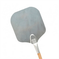 148.22-PALA DI PIZZA LATI AFILATI  30x35,6x132 CM ARGENTO ALLUMINIO