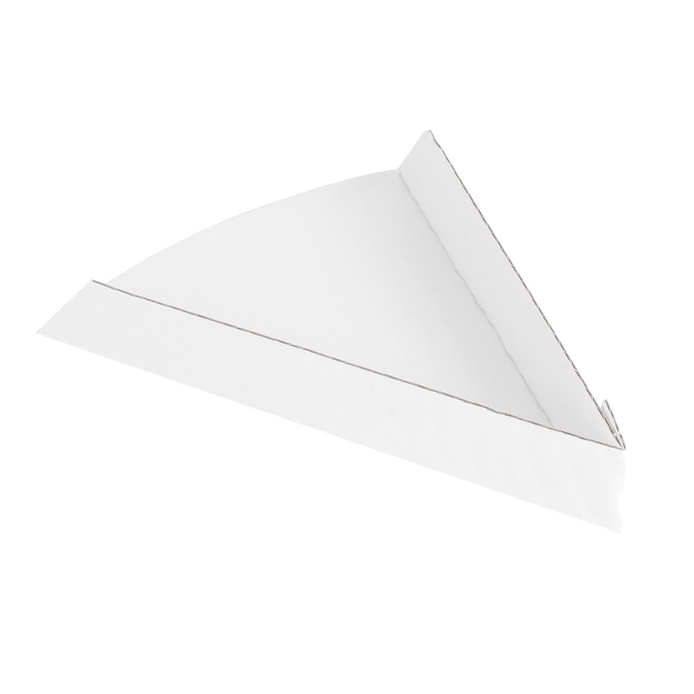 234.73-VASCHETTE TRIANGOLARE PIZZA 'THEPACK'  21x16,5x3,5 CM BIANCO CARTONE NANO-MICRO (200 u.)