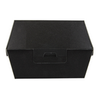 234.20-SCATOLE HAMBURGER 'THEPACK'  14,4x13,6x9,2 CM (L+) NERO CARTONE NANO-MICRO (50 u.)