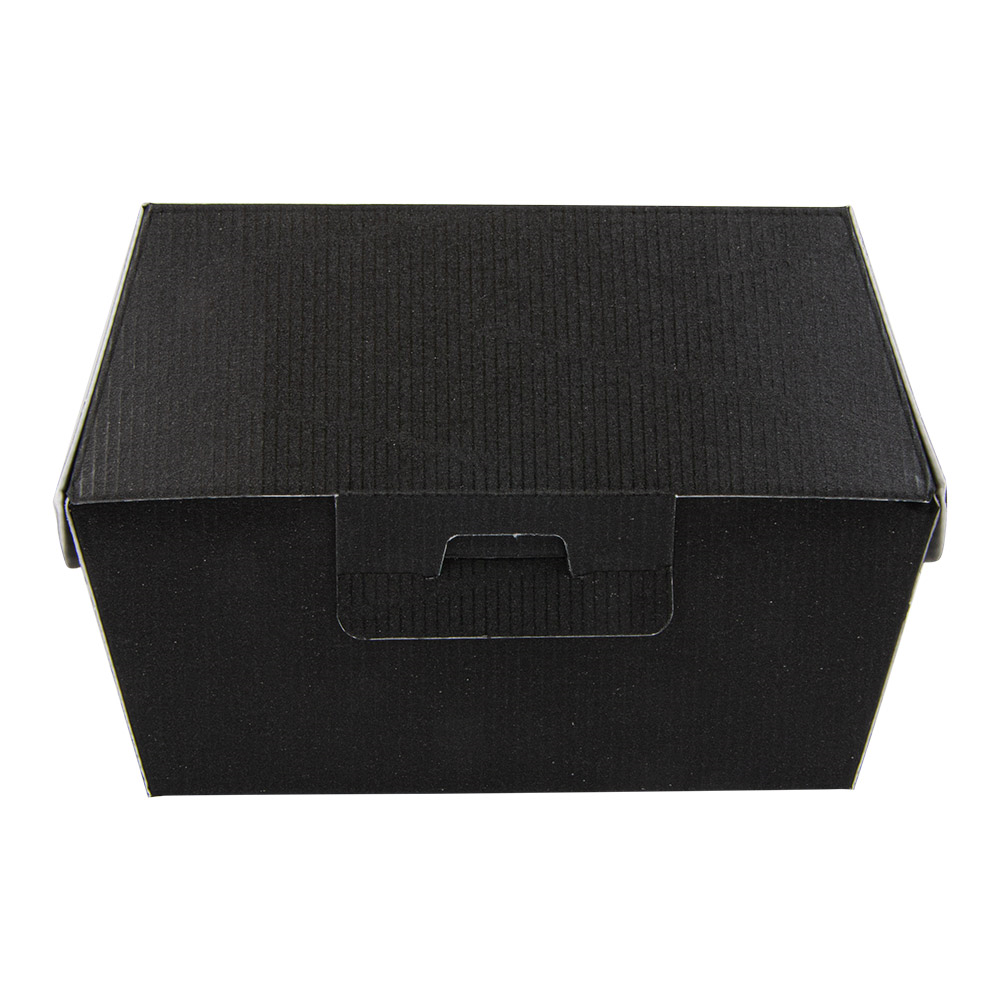 234.20-SCATOLE HAMBURGER 'THEPACK'  14,4x13,6x9,2 CM (L+) NERO CARTONE NANO-MICRO (50 u.)