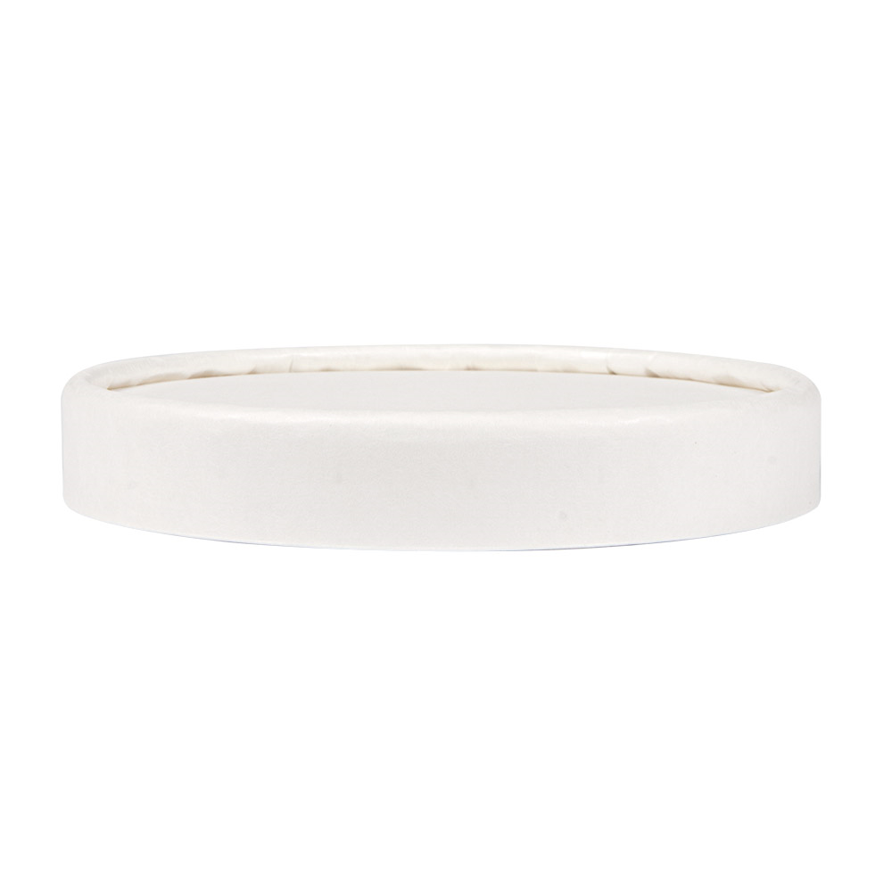 233.33-COPERCHIO TERRINA GELATI 240 ML 280 + 18 PE G/M2 Ø9,4 CM BIANCO CARTONE (50 u.)