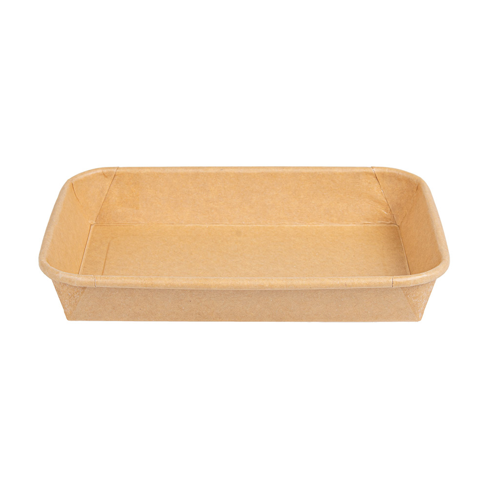 268.86-RECIPIENTI PER "SUSHI"  20PE + 280 +16PE G/M2 16,5x11,5x2,4 CM NATURALE KRAFT (50 u.)