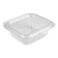 276.75-CONTENITORI CON COPERCHIO A CERNIERA  250 ML 12,6x11,7x4,3 CM TRASPARENTE PLA (50 u.)