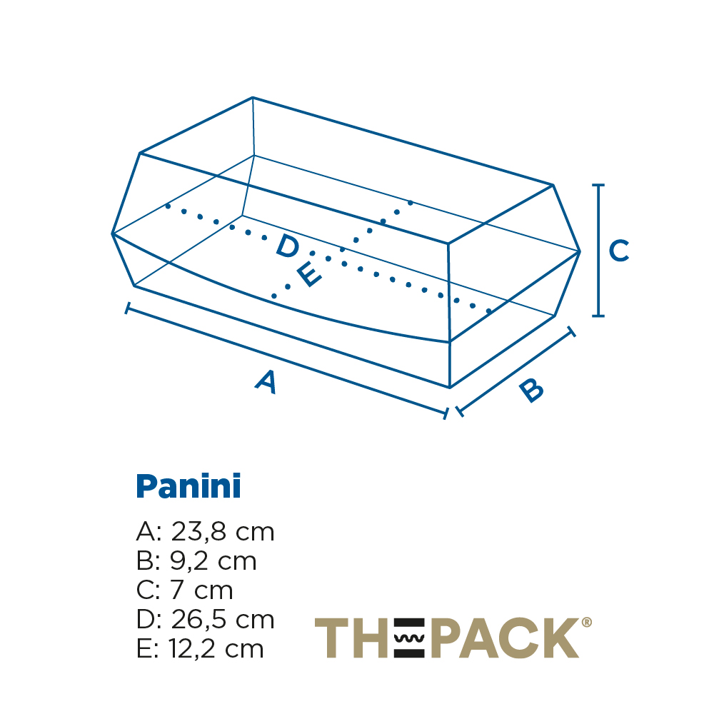 252.14-SCATOLE "PANINI" 'THEPACK'  26,5x12,2x7 CM NERO CARTONE NANO-MICRO (50 u.)