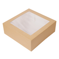 256.90-SCATOLE PER PASTICCERIA CON FINESTRA 'THEPACK'  16x16x8 CM NATURALE CARTONE NANO-MICRO + OPP (50 u.)