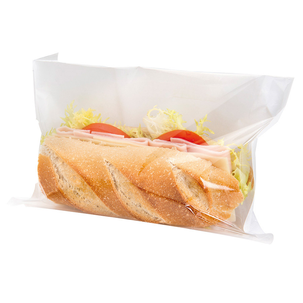 173.01-BUSTE CON FINESTRA DELI PACK 30 G/M2 + 13 PP 21x16/14 CM BIANCO KRAFT (500 u.)