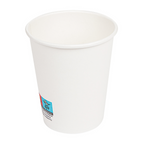 228.96-BICCHIERI BEVANDE CALDE 1 PARETE  240 ML - 8 oz 280 + 18 PE G/M2 Ø8/5,6x9,2 CM BIANCO CARTONE (50 u.)