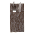259.42-TOVAGLIOLI CANGURO KEIKO 55 G/M2 40x40 CM CIOCCOLATO AIRLAID (50 u.)