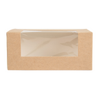 256.15-SCATOLE PER PASTICCERIA CON FINESTRA 'THEPACK'  18x11x8 CM NATURALE CARTONE NANO-MICRO + PP (50 u.)