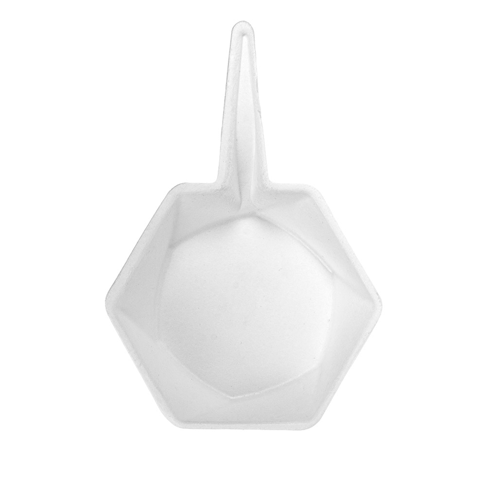 265.78-CONTENITORI ESAGONALE 'BIONIC'  5,5x1,5 CM BIANCO BAGASSA (100 u.)