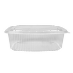 262.61-RECIPIENTI CON COPERCHIO 2000 ML 23,3x17,8x7,9 CM TRASPARENTE PP (50 u.)