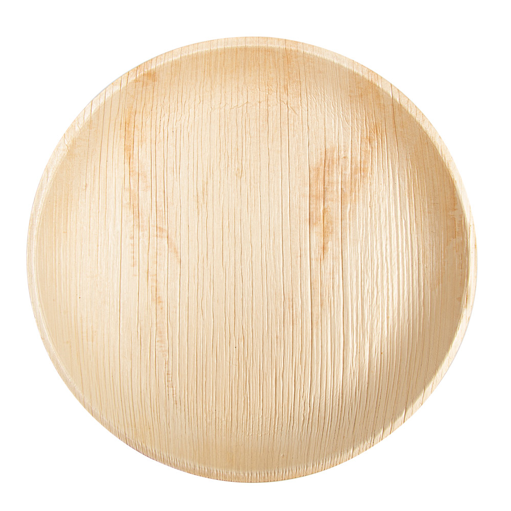 189.30-PIATTI ROTONDO 'ARECA'  Ø 25x2,5 CM NATURALE ARECA (25 u.)
