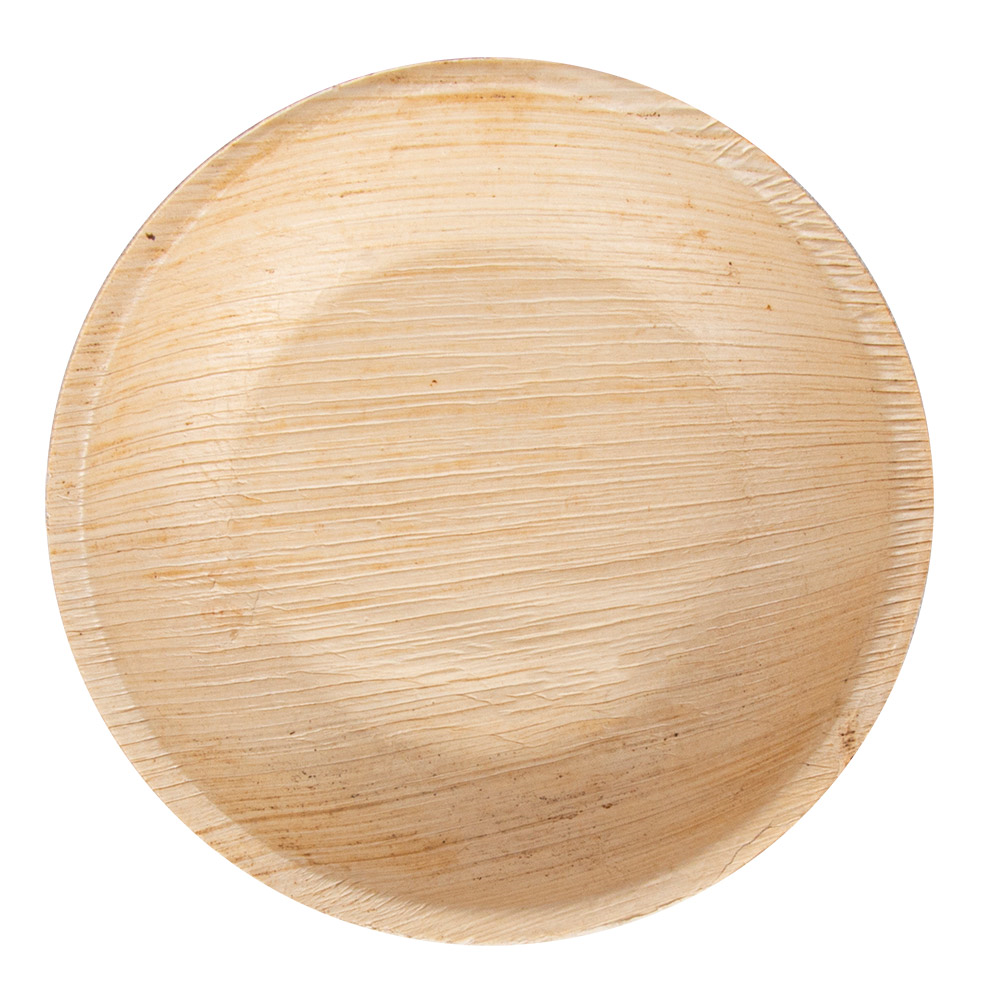 224.59-PIATTI ROTONDO 'ARECA'  Ø 12,5x1,5 CM NATURALE ARECA (25 u.)