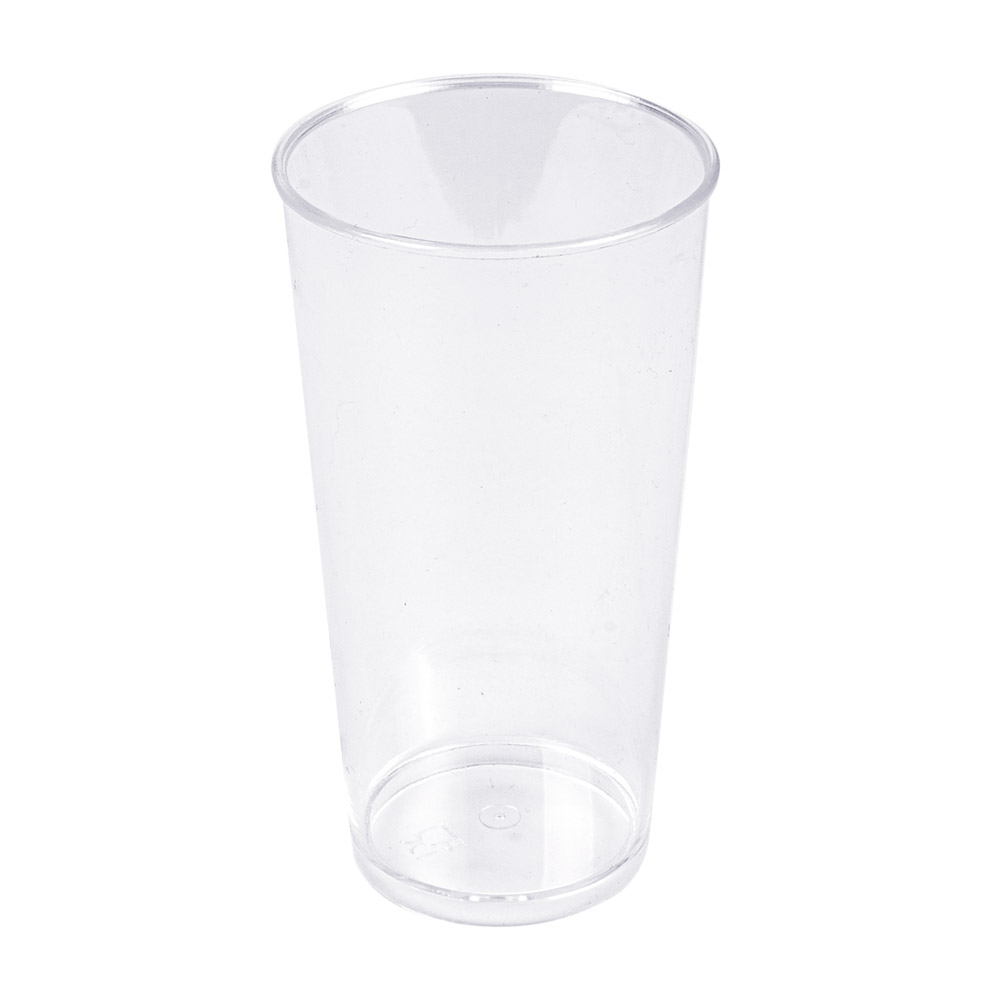 157.09-CONTENITORI APERITIVO MINI TUBO  80 ML Ø 4,5x8 CM TRASPARENTE PS (50 u.)