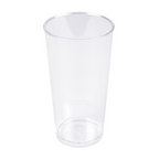 157.09-CONTENITORI APERITIVO MINI TUBO  80 ML Ø 4,5x8 CM TRASPARENTE PS (50 u.)