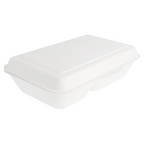 125.23-CONTENITORI 2 SCOMPARTI 'BIONIC' 1 L 16,5x22,5x6,4 CM BIANCO BAGASSA (50 u.)