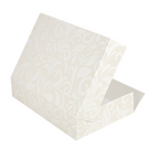 256.52-SCATOLE CATERING, PIANA 'THEPACK' DAMASCO  28x19x6 CM BIANCO CARTONE NANO-MICRO (50 u.)
