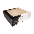204.73-SCATOLE PER PASTICCERIA CON FINESTRA 'THEPACK' CLASSIC  32x32x10 CM BIANCO CARTONE NANO-MICRO (50 u.)