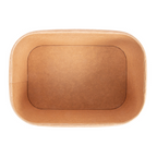 254.35-CONTENITORI RETTANGOLARI  1000 ML 320 + 26 PE G/M2 17,3x12,3x7,5 CM NATURALE KRAFT (50 u.)