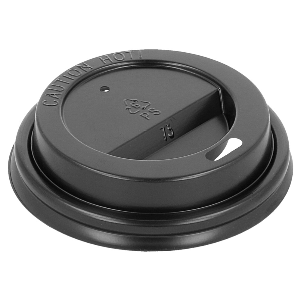 205.06-COPERCHIO ALTO PER BICCHIERI 180 ML   NERO PS (100 u.)