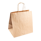 167.15-BORSE SOS TRAITEUR CON MANICI  90 G/M2 26+20x27 CM NATURALE KRAFT (250 u.)