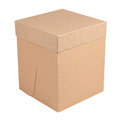 264.14-SCATOLE ALTE PER PASTICCERIA SENZA FINESTRA THEPACK  25,4x25,4x30,5 CM NATURALE CARTONE A MICROCANALI (10 u.)