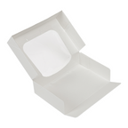 253.42-CONTENITORI SUSHI+FINESTRA 'THEPACK'  17,5x12x4,5 CM BIANCO CARTONE NANO-MICRO + OPP (50 u.)