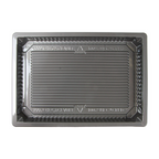 267.94-RECIPIENTI PER "SUSHI" 307 ML 18,5x12,9x2 CM ARGENTO RPET (352 u.)