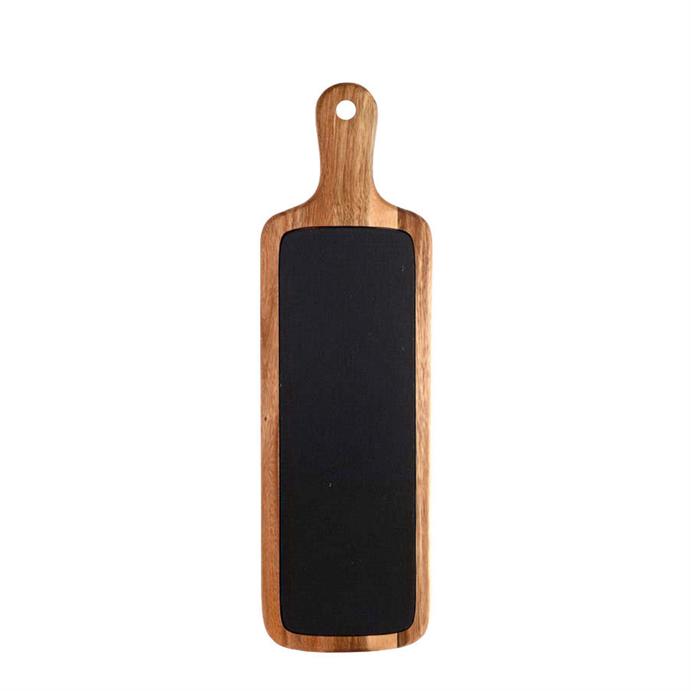 220.62-VASSOIO PRESENTAZIONE RETTANGOLARE 'WOOD'  50,8x15,3x1,5 CM NATURALE ARDESIA+LEGNO