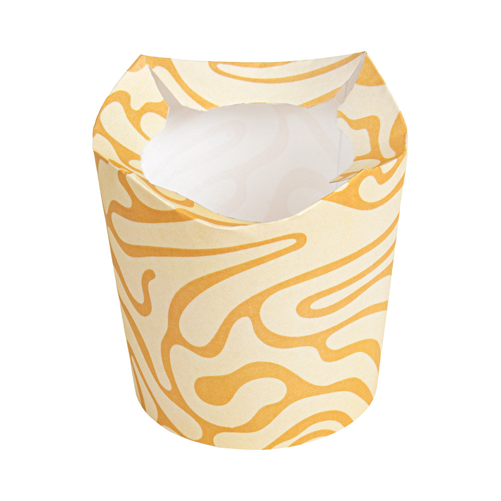 280.89-BICCHIERI GELATO "FLURRY"  330 ML 250 + 18 PE G/M2 Ø8,9/6,7x10,5 CM BIANCO CARTONE (50 u.)