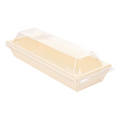 254.90-COMBO BARCHETTE + COPPERCHIO PET 'WOOD'  19x7x3,5 CM NATURALE LEGNO (50 u.)