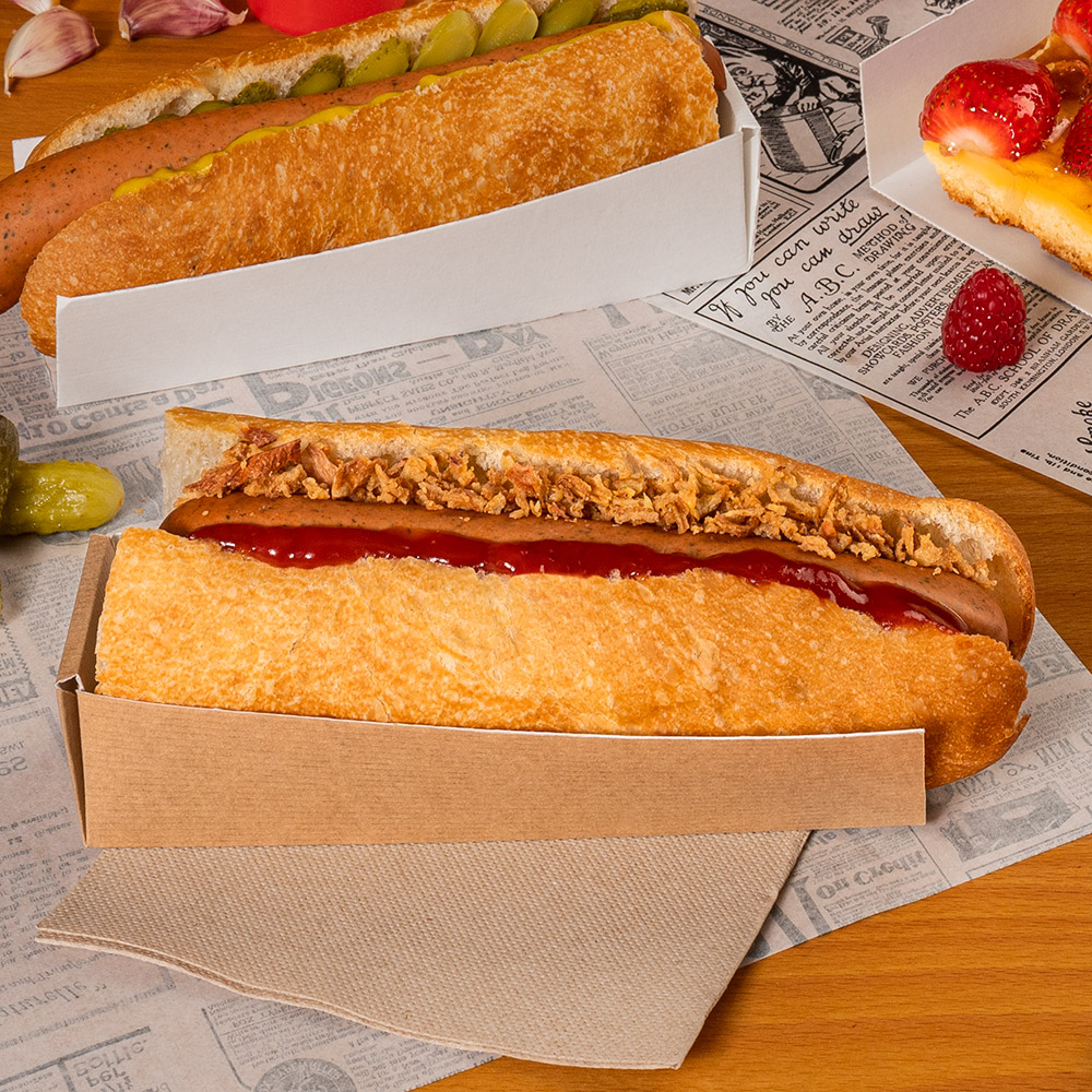 234.80-VASCHETTE HOT DOG 'THEPACK'  4,7x18,2x4 CM NATURALE CARTONE NANO-MICRO (200 u.)