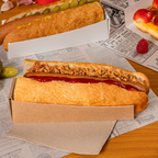 234.80-VASCHETTE HOT DOG 'THEPACK'  4,7x18,2x4 CM NATURALE CARTONE NANO-MICRO (200 u.)
