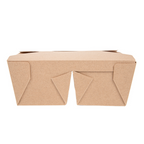 258.46-SCATOLE AMERICANE 2 SCOMPARTI 'THEPACK' 675 + 6 75 ML 15,2x12,1x6,5 CM NATURALE CARTONE NANO-MICRO + PP (50 u.)