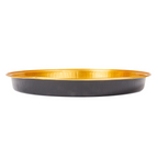 214.74-RECIPIENTI PASTICCERIA 900 ML Ø24,2x2,7 CM ORO NERO ALLUMINIO (50 u.)
