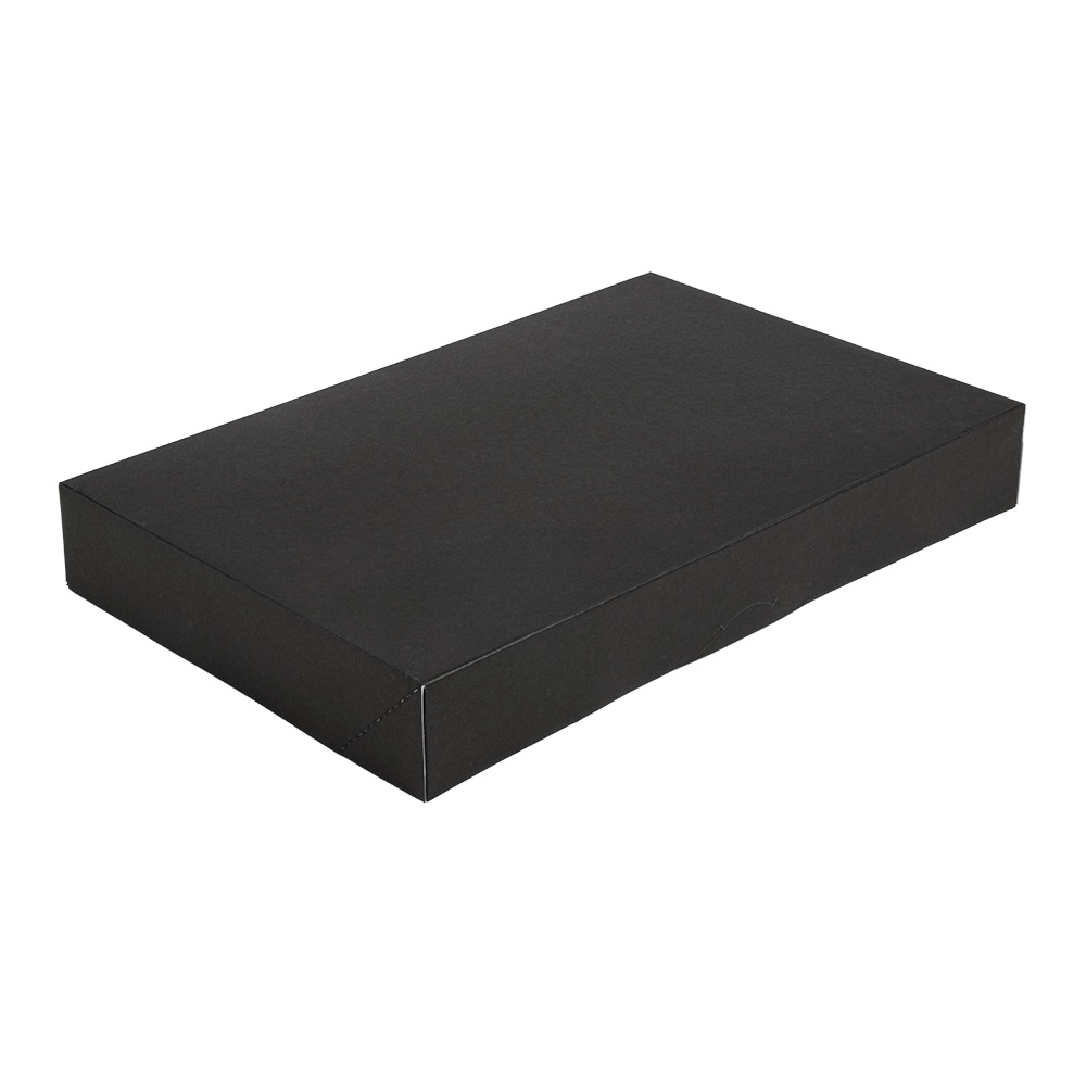 259.18-SCATOLE CATERING, PIANA 'THEPACK'  42x28x6 CM NERO CARTONE NANO-MICRO (50 u.)