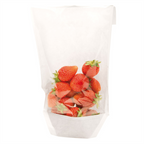 173.20-CONFEZIONI CON BASE E FINESTRA TURTLE PACK 50 G/M2 + 15 PP 14+3,5/3,5x24/21 CM BIANCO KRAFT (100 u.)
